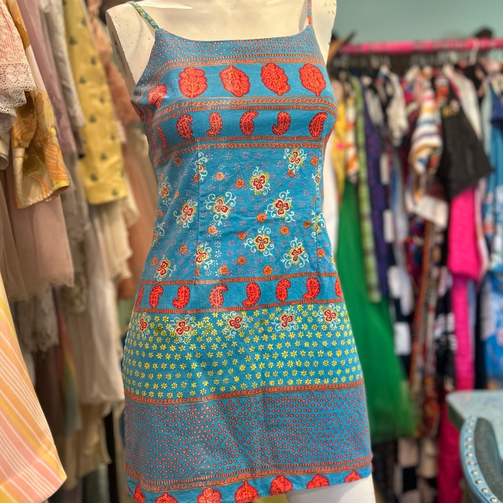 Y2K Bandanna Mini Dress